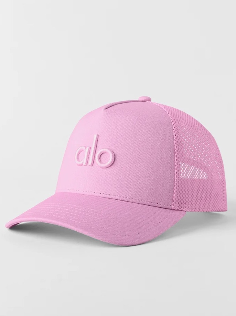 NWT Alo District Trucker Hat in Candy Heart Pink